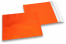 Orange coloured matt metallic foil envelopes - 165 x 165 mm | Bestbuyenvelopes.ie