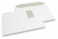 Basic window envelopes, 229 x 324 mm, 100 grs., window left 55 x 90 mm, window position 20 mm from the left side and 60 mm from the top, gummed closure | Bestbuyenvelopes.ie