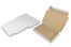 Folding post boxes with seal strip - 310 x 220 x 25 mm (A4), white | Bestbuyenvelopes.ie