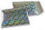ECO metallic bubble envelopes - silver holographic 180 x 250 mm | Bestbuyenvelopes.ie