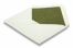 Lined ivory white envelopes - green lined | Bestbuyenvelopes.ie