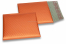 ECO matt metallic bubble envelopes - orange 165 x 165 mm | Bestbuyenvelopes.ie