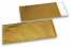 Gold coloured matt metallic foil envelopes - 110 x 220 mm | Bestbuyenvelopes.ie
