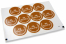Baptism envelope seals - mi bautizo brown with white wreath | Bestbuyenvelopes.ie