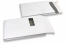 Gusset pocket V-bottomed envelopes - white with window | Bestbuyenvelopes.ie