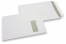 Window envelopes, white, 229 x 324 mm (C4), window on right 40 x 110 mm, window position 20 mm from the right side and 60 mm from the top, 120 gram, gummed closure, weight each approx. 20 g. | Bestbuyenvelopes.ie