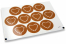 Love envelope seals - brown with white heart with leaves | Bestbuyenvelopes.ie