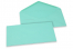 Coloured greeting card envelopes - turquoise, 110 x 220 mm | Bestbuyenvelopes.ie