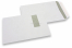 Window envelopes, white, 229 x 324 mm (C4), window on left 40 x 110 mm, window position 20 mm from the left side and 60 mm from the top, 120 gram, gummed closure, weight each approx. 20 g. | Bestbuyenvelopes.ie