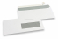 Window envelopes, white, 114 x 229 mm (C5/6), window on right 40 x 110 mm,  window position 15 mm from the right side and 24 mm from the bottom, 90 gram, closure with seal strip | Bestbuyenvelopes.ie