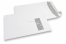 Window envelopes, white, 220 x 312 mm (EA4), window on right 40 x 110 mm, window position 20 mm from the right side and 50 mm from the top, 120 gram, closure with seal strip, weight each approx. 18 g. | Bestbuyenvelopes.ie