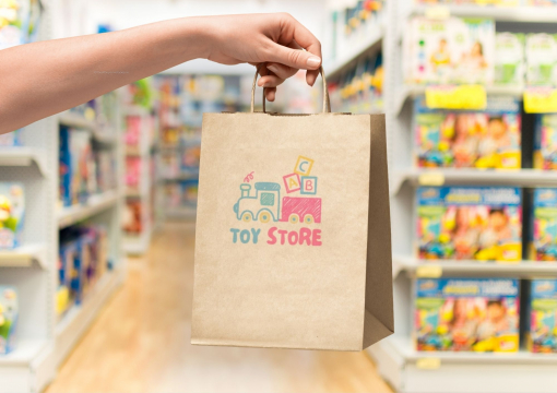 Paper carrier bags with twisted handles | Bestbuyenvelopes.ie