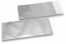 Silver coloured matt metallic foil envelopes - 110 x 220 mm | Bestbuyenvelopes.ie