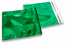 Coloured metallic foil envelopes green - 165 x 165 mm | Bestbuyenvelopes.ie