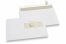 Laser printer envelopes, 162 x 229 mm (C5), window on right 40 x 110 mm, window position 15 mm from the right side and 72 mm from the bottom, weight each approx. 7 g.  | Bestbuyenvelopes.ie