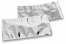 Coloured metallic foil envelopes silver - 114 x 229 mm | Bestbuyenvelopes.ie