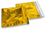 Coloured metallic foil envelopes gold holographic - 165 x 165 mm | Bestbuyenvelopes.ie