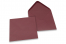 Coloured greeting card envelopes - burgundy, 155 x 155 mm | Bestbuyenvelopes.ie