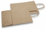 Paper carrier bags with twisted handles - brown striped, 220 x 100 x 310 mm, 90 gr | Bestbuyenvelopes.ie