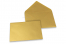Coloured greeting card envelopes - gold metallic, 114 x 162 mm | Bestbuyenvelopes.ie