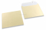 Champagne coloured mother-of-pearl envelopes - 155 x 155 mm | Bestbuyenvelopes.ie