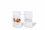 Stand up pouch with window - white, 110 x 185 x 70 mm, 250 ml | Bestbuyenvelopes.ie