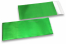 Green coloured matt metallic foil envelopes - 110 x 220 mm | Bestbuyenvelopes.ie