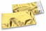 Coloured metallic foil envelopes gold - 114 x 229 mm | Bestbuyenvelopes.ie