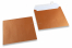 Copper coloured mother-of-pearl envelopes - 155 x 155 mm | Bestbuyenvelopes.ie