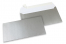 Silver coloured paper envelopes - 110 x 220 mm | Bestbuyenvelopes.ie