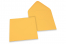 Coloured greeting card envelopes - yellow-gold, 155 x 155 mm | Bestbuyenvelopes.ie