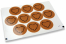 Love envelope seals - brown with black heart with leaves | Bestbuyenvelopes.ie