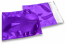 Coloured metallic foil envelopes purple - 220 x 220 mm | Bestbuyenvelopes.ie