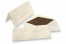 Marbled envelope (110 x 220 mm) and card (105 x 210 mm) - marbled brown, lined interior brown | Bestbuyenvelopes.ie