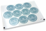 Baptism envelope seals - mi bautizo blue with white wreath | Bestbuyenvelopes.ie