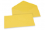 Coloured greeting card envelopes - buttercup yellow, 110 x 220 mm | Bestbuyenvelopes.ie