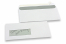 Window envelopes, white, 114 x 229 mm (C5/6), window on left 40 x 110 mm, window position 20 mm from the left side and 24 mm from the bottom, 90 gram, closure with seal strip | Bestbuyenvelopes.ie