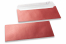 Red coloured mother-of-pearl envelopes - 110 x 220 mm | Bestbuyenvelopes.ie
