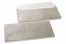 Silver coloured mother-of-pearl envelopes - 110 x 220 mm | Bestbuyenvelopes.ie