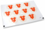 Birth envelope seals - romper red | Bestbuyenvelopes.ie