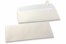 White coloured mother-of-pearl envelopes - 110 x 220 mm | Bestbuyenvelopes.ie