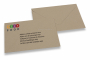 Recycled envelopes - printed example