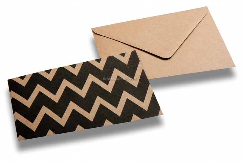 Decorative kraft envelopes - waves