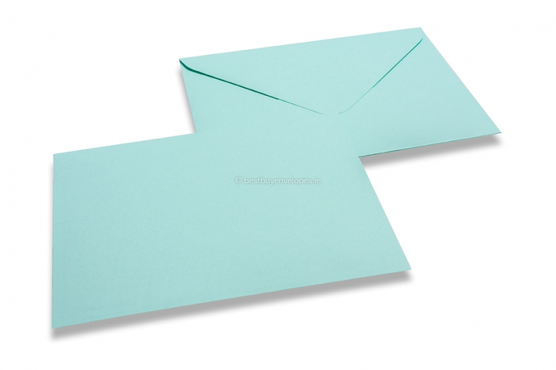 Coloured birth announcement envelopes, baby blue, 110x110-150x150