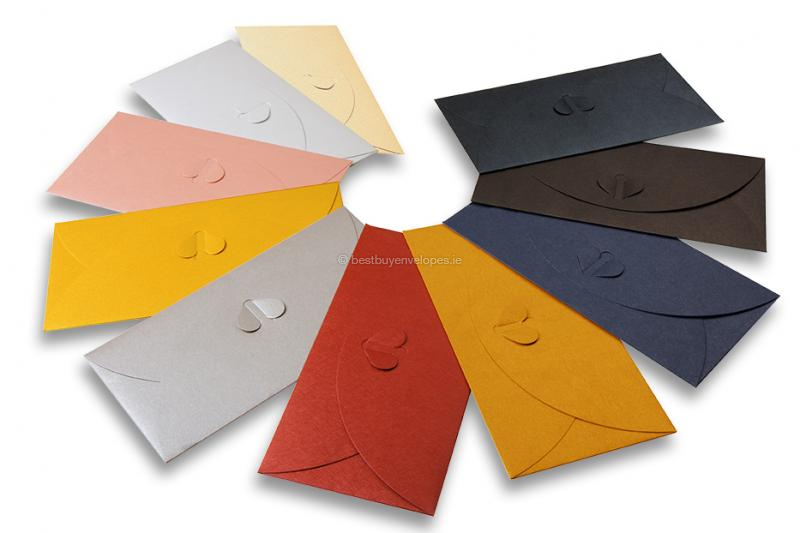 Envelopes with heart clasp
