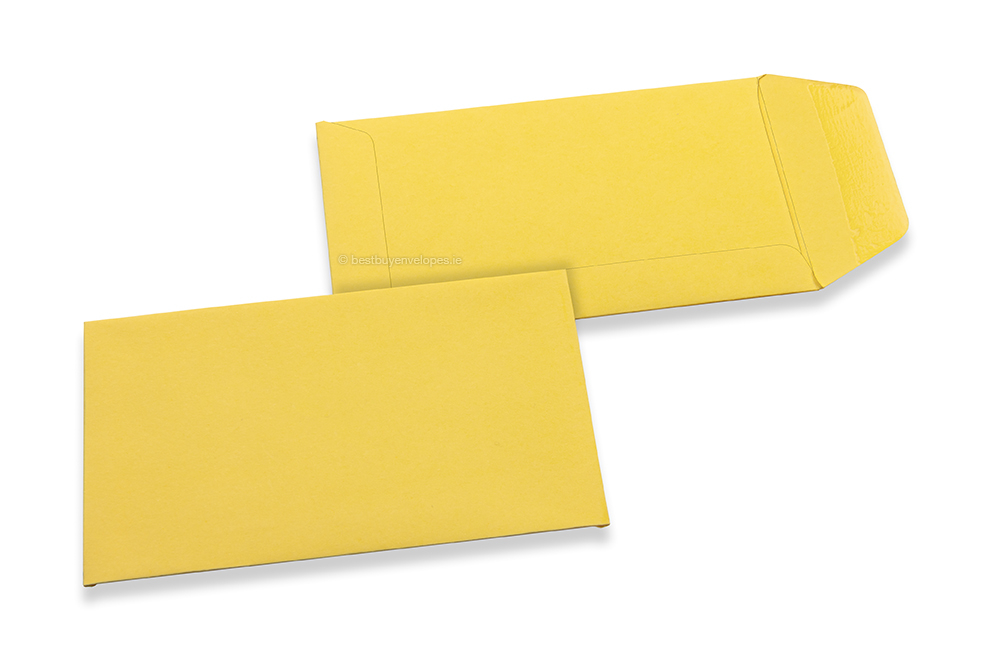 Coloured pocket envelopes - Buttercup yellow, 65 x 105 mm