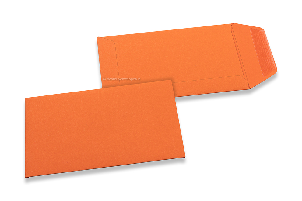 Coloured pocket envelopes - Orange, 65 x 105 mm