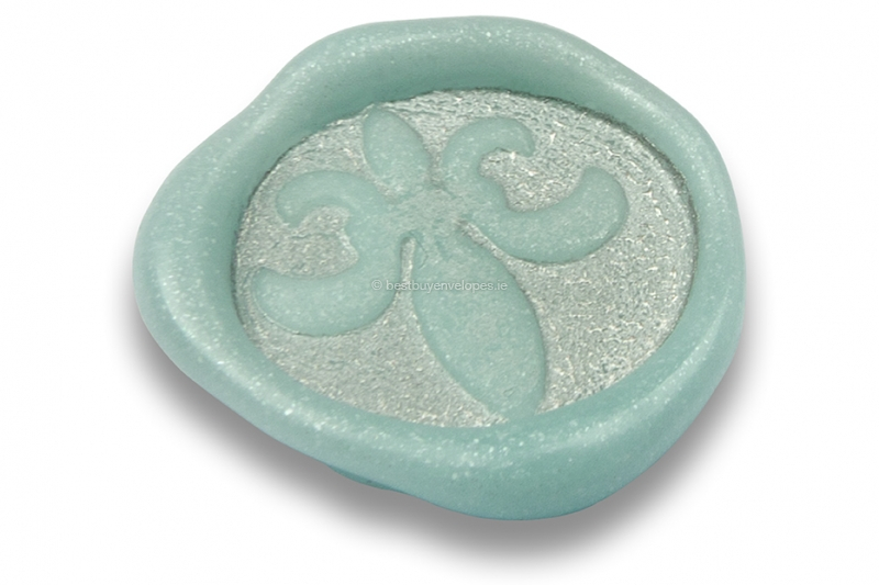 Wax seals - French lily light blue