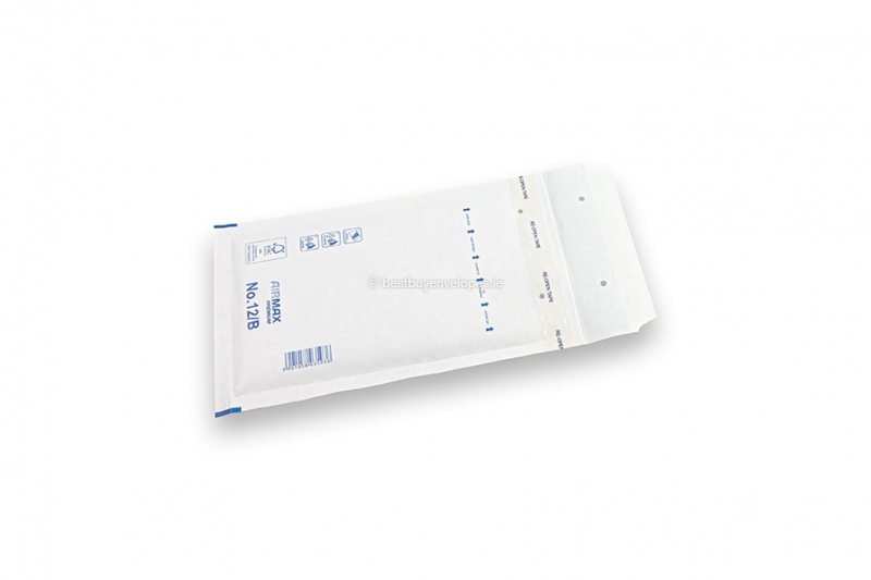 White paper bubble envelopes (80 gsm) - 120 x 215 mm
