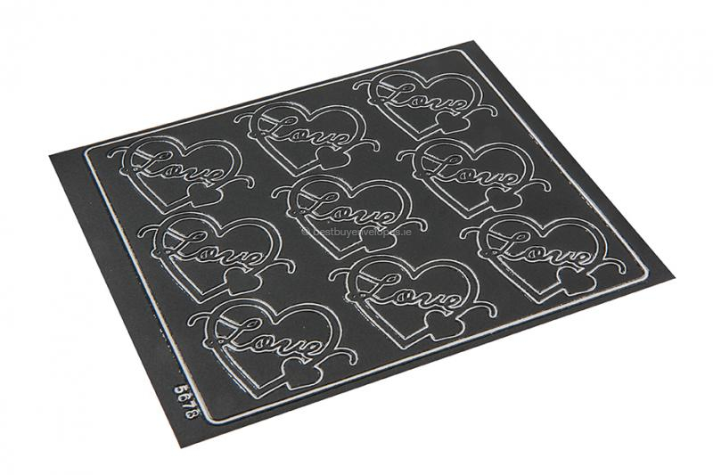Love peel-off stickers - dark grey